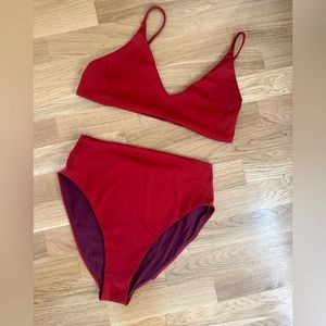 Left on Friday 1971 Red Bathing Suit